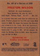 2006 Bowman Heritage Preston Wilson