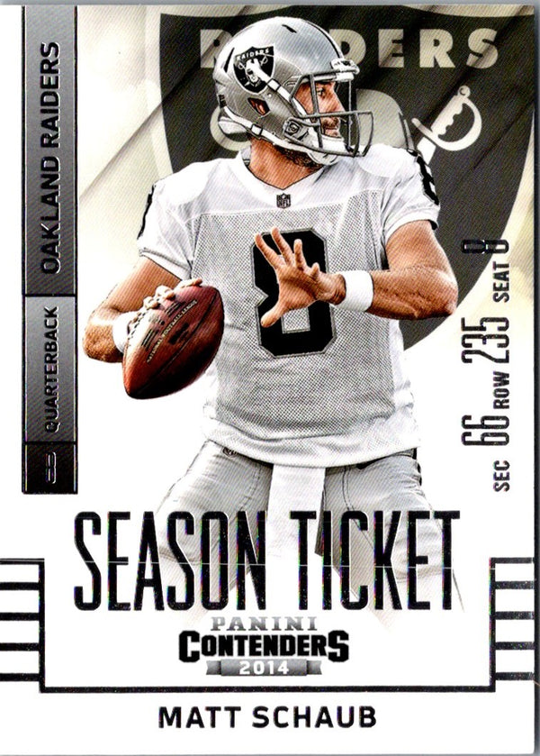 2014 Panini Contenders Matt Schaub #72