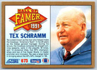 1991 Score Tex Schramm #673