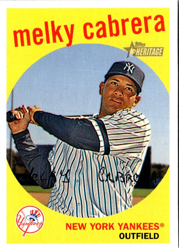 2008 Topps Heritage Melky Cabrera #263