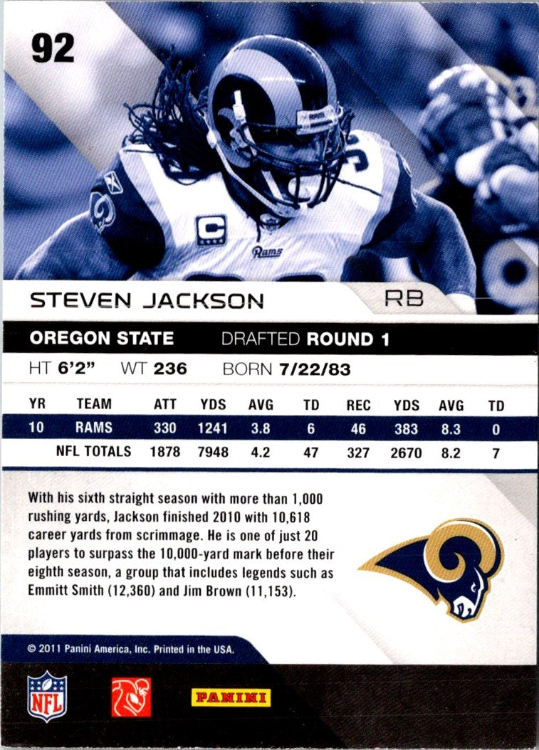 2011 Panini Absolute Memorabilia Steven Jackson