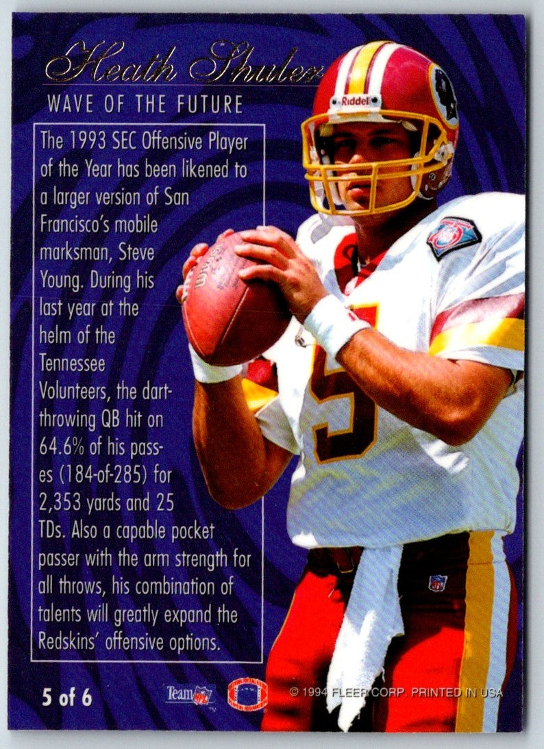 1994 Ultra Flair Wave of the Future Heath Shuler