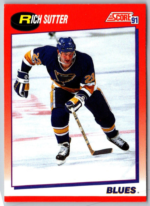 1991 Score Rich Sutter #63