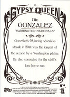2015 Topps Gypsy Queen Gio Gonzalez #76
