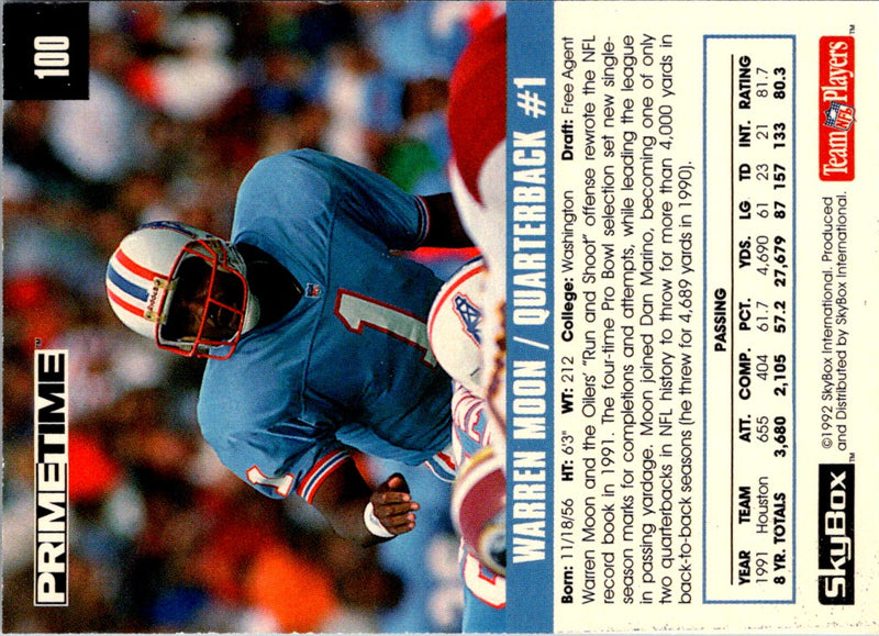 1992 Skybox Impact Warren Moon