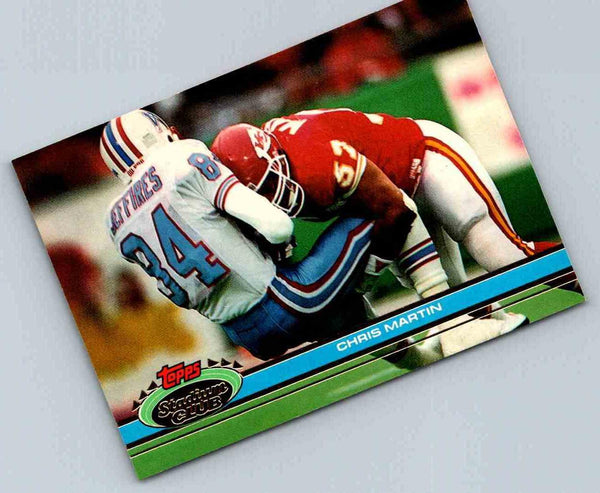 1991 Topps Stadium Club Football Chris Martin #210