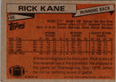 1981 Topps Rick Kane