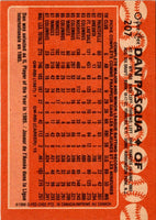 1988 O-Pee-Chee Dan Pasqua #207