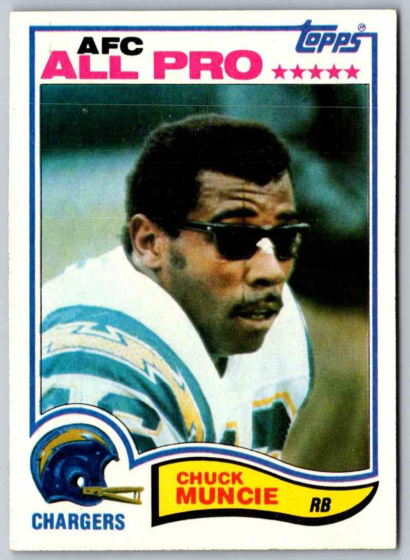 1982 Topps Chuck Muncie