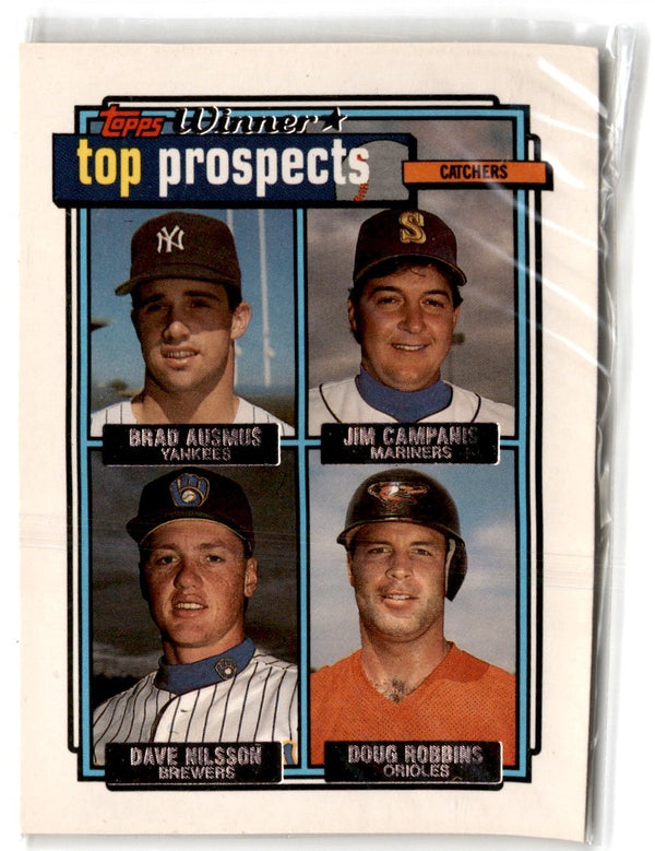 1992 Topps Gold Winners Brad Ausmus/Jim Campanis/Dave Nilsson/Doug Robbins #58