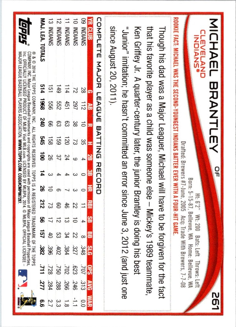 2014 Topps Michael Brantley