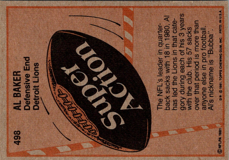 1981 Topps Al Baker