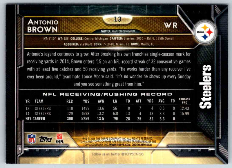 2011 Topps Football Antonio Brown