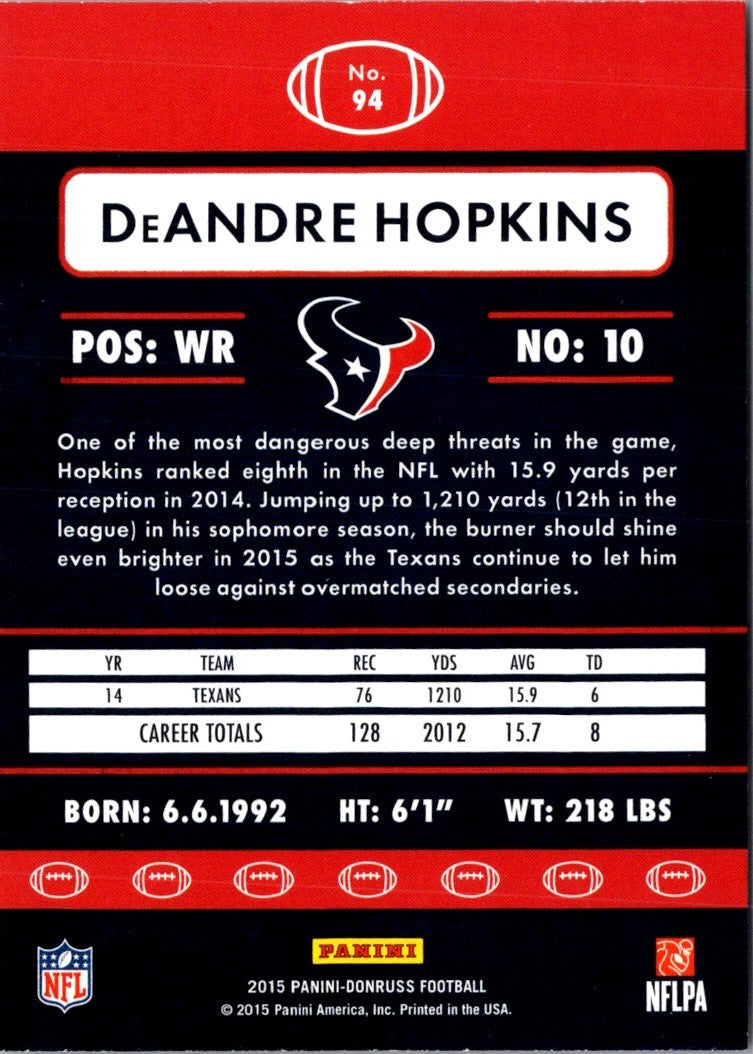 2015 Donruss DeAndre Hopkins