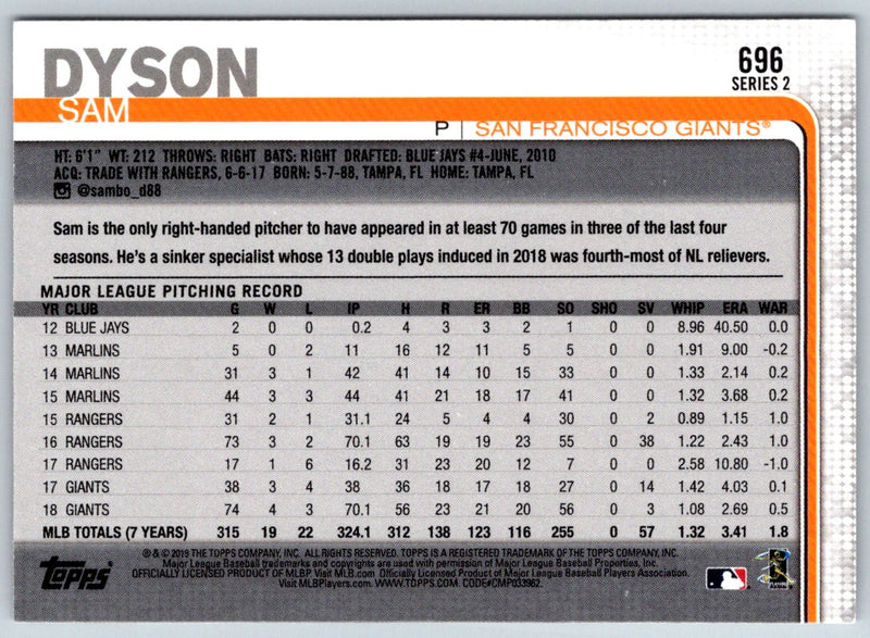 2019 Topps San Francisco Giants