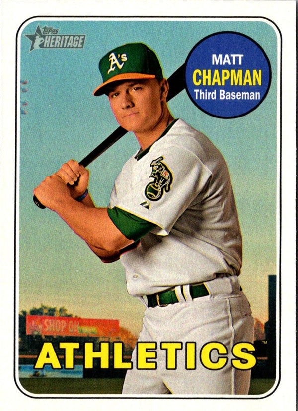 2018 Topps Heritage Matt Chapman #365