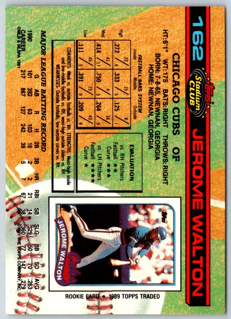 1991 Stadium Club Jerome Walton