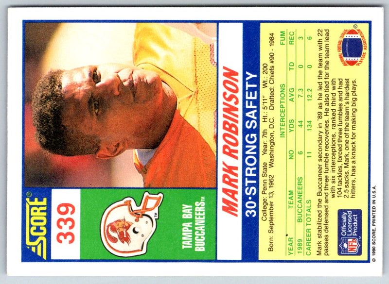 1990 Score Mark Robinson