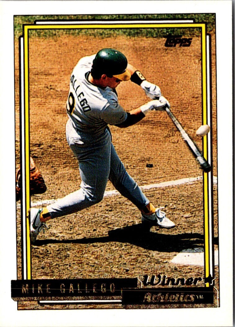 1992 Topps Gold Winners Mike Gallego