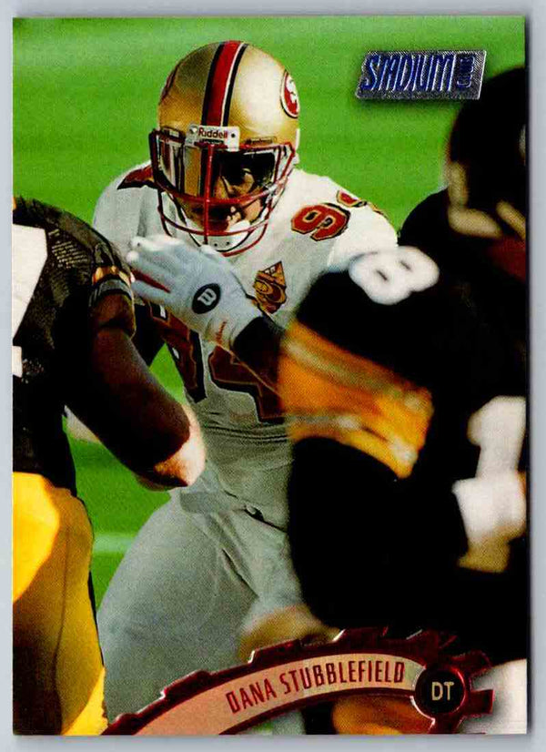 1997 Topps Stadium Club Football Dana Stubblefield #207