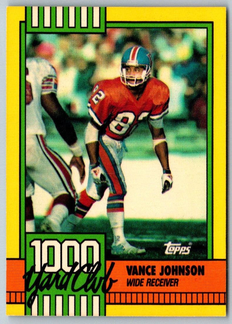 1990 Topps Vance Johnson