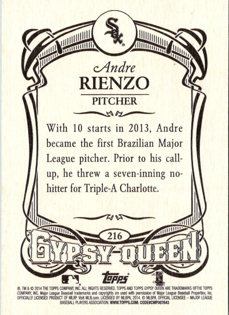 2014 Topps Gypsy Queen Andre Rienzo