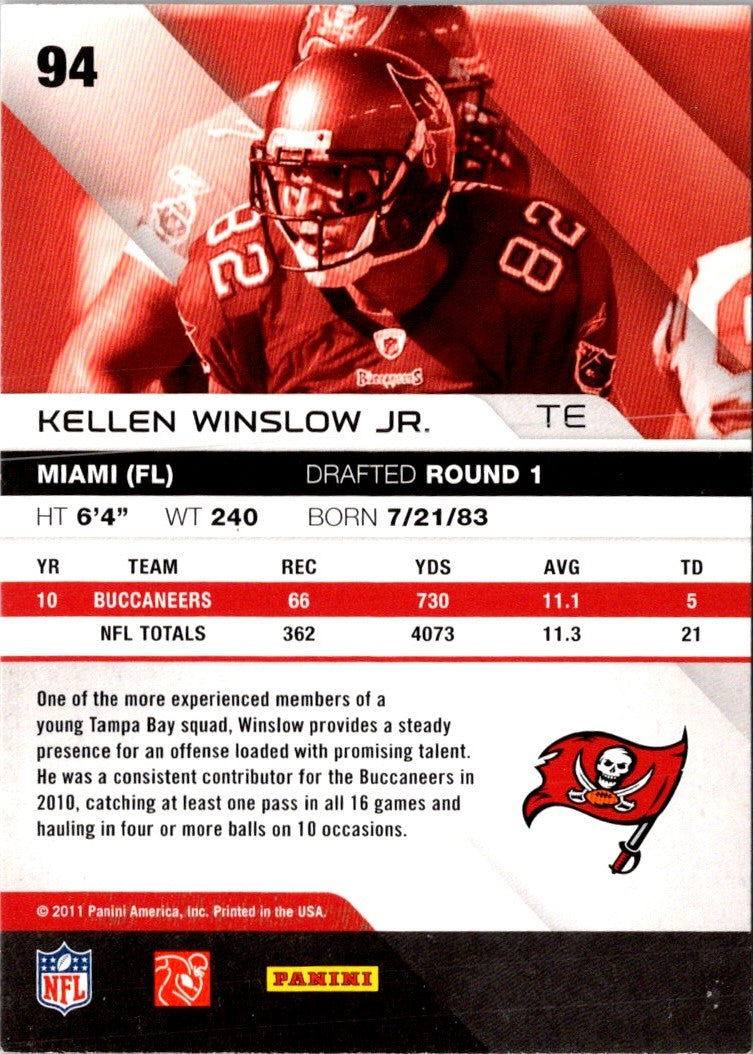 2011 Panini Absolute Memorabilia Kellen Winslow Jr.