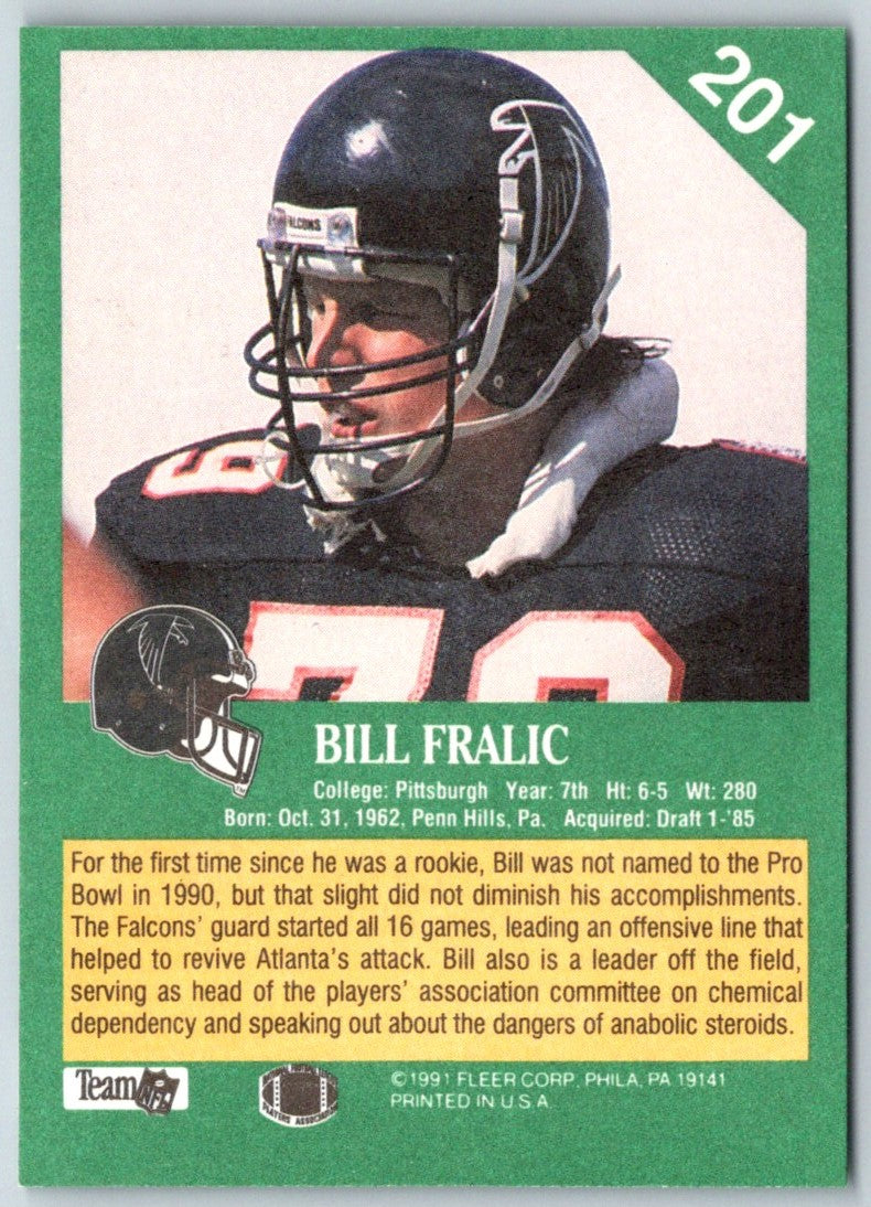 1991 Fleer Bill Fralic