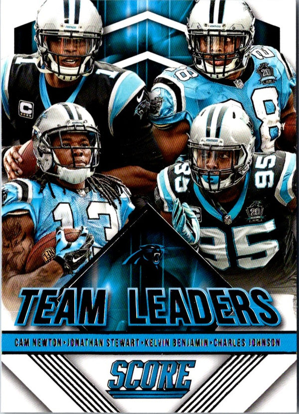 2015 Score Team Leaders Cam Newton/Charles Johnson/Jonathan Stewart/Kelvin Benjamin #21