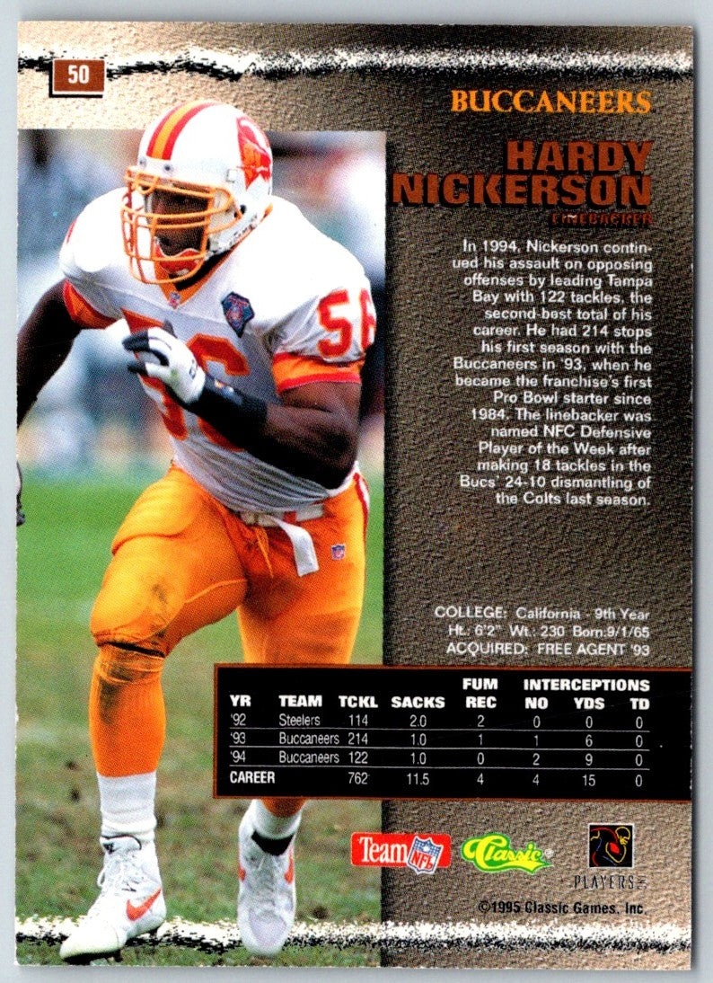 1995 Pro Line Hardy Nickerson