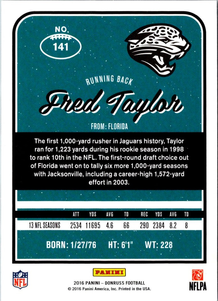 2016 Donruss Fred Taylor