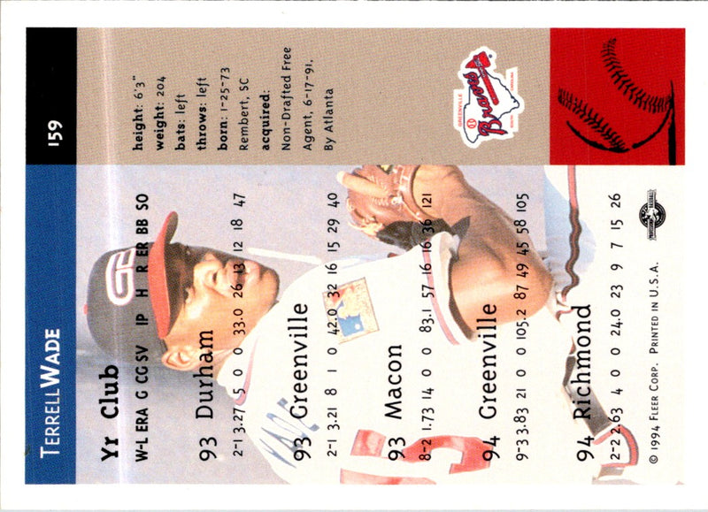 1994 Fleer Excel Terrell Wade