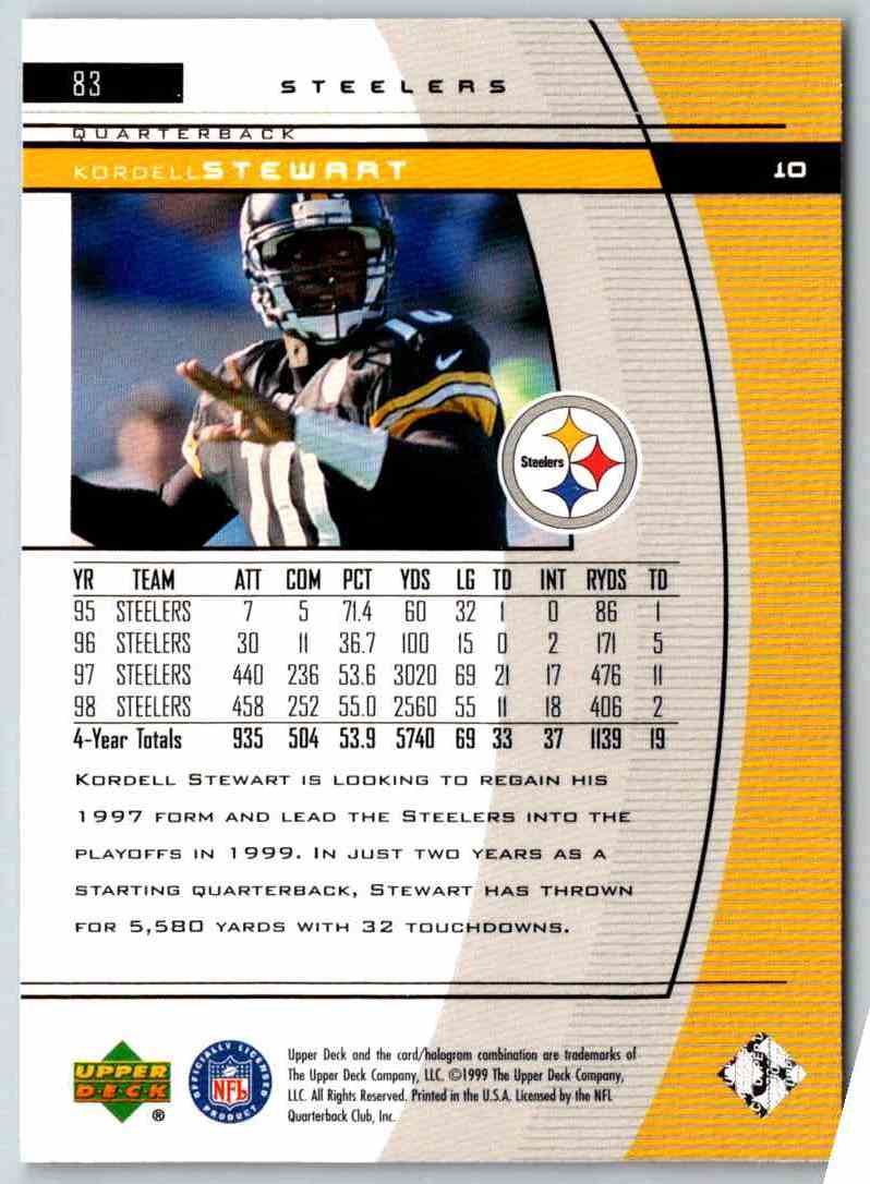 1999 Upper Deck Black Diamond Kordell Stewart