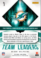 2015 Score Team Leaders Cameron Wake/Lamar Miller/Ryan Tannehill/Mike Wallace #3