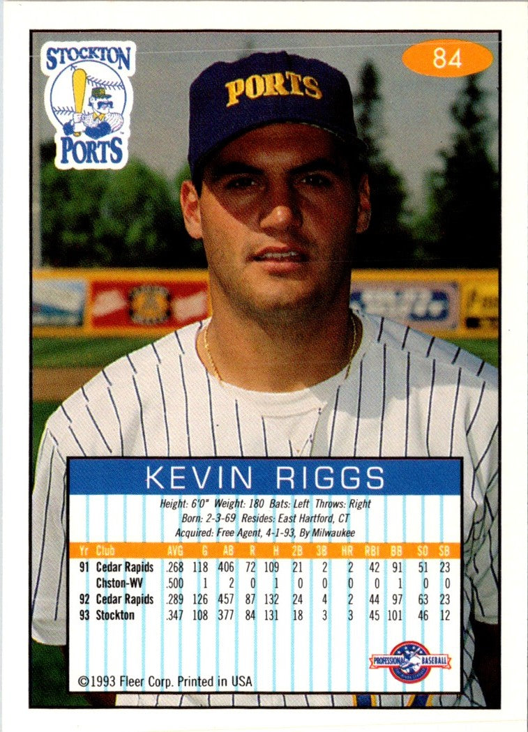 1993 Fleer Excel Kevin Riggs