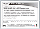 2013 Topps Update Josh Phegley