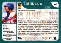 2001 Topps Orlando Cabrera #113