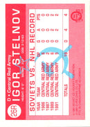 1991 O-Pee-Chee Sharks & Russians Inserts Igor Stelnov