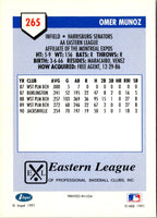 1991 Line Drive AA Omer Munoz #265