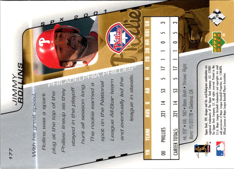 2001 SPx Jimmy Rollins