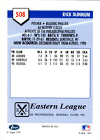 1991 Line Drive AA Rick Dunnum #508
