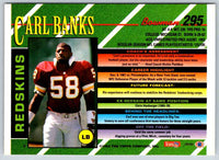 1993 Bowman Football Carl Banks #295