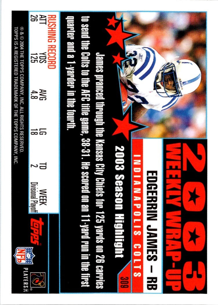 2004 Topps Edgerrin James