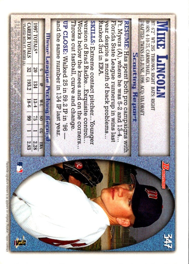 1998 Bowman Mike Lincoln