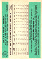 1984 Donruss Gary Ward #192