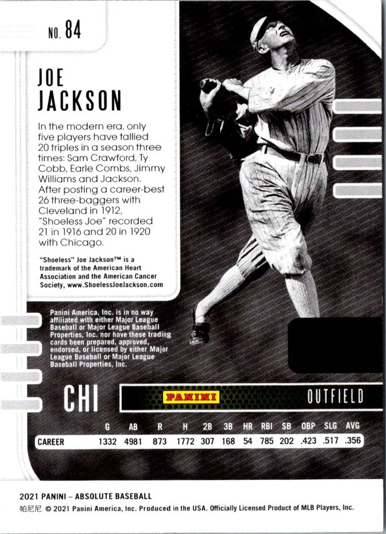 2021 Panini Absolute Joe Jackson