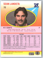 1990 Fleer Sean Landeta #70