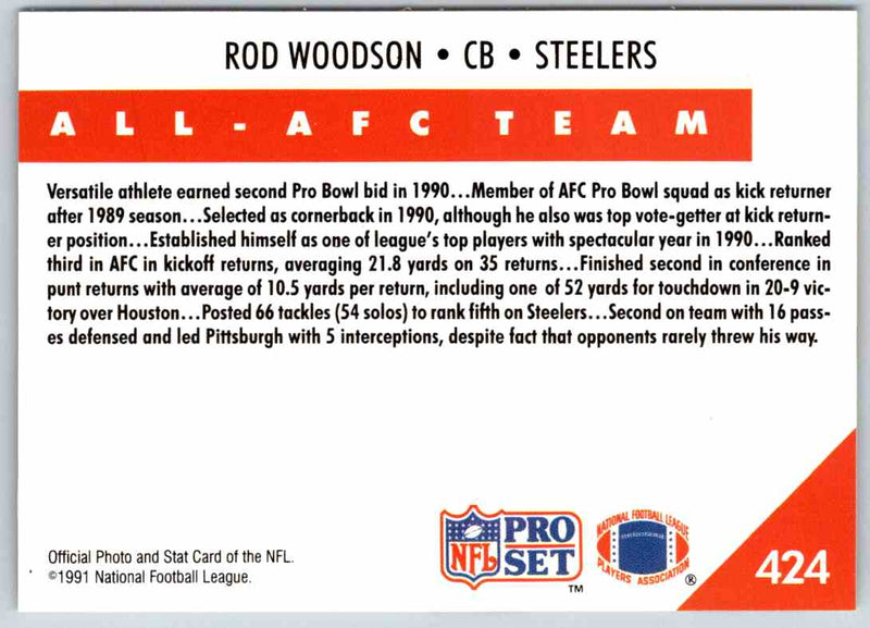 1992 Proset Rod Woodson