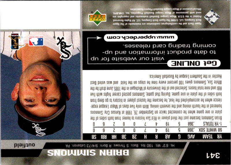 1999 Upper Deck Brian Simmons