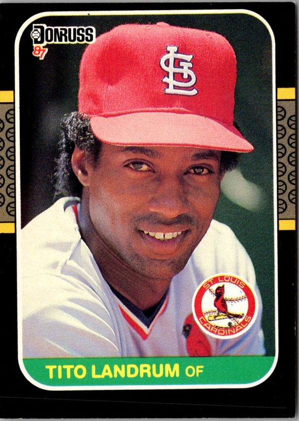 1987 Donruss Tito Landrum #386